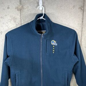 VTG PRO PLAYER Rams Reversible Winter Jacket Sz MED Superbowl XXXIV 2000  NFL